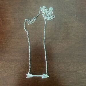 Kendra Scott silver heart arrow necklace